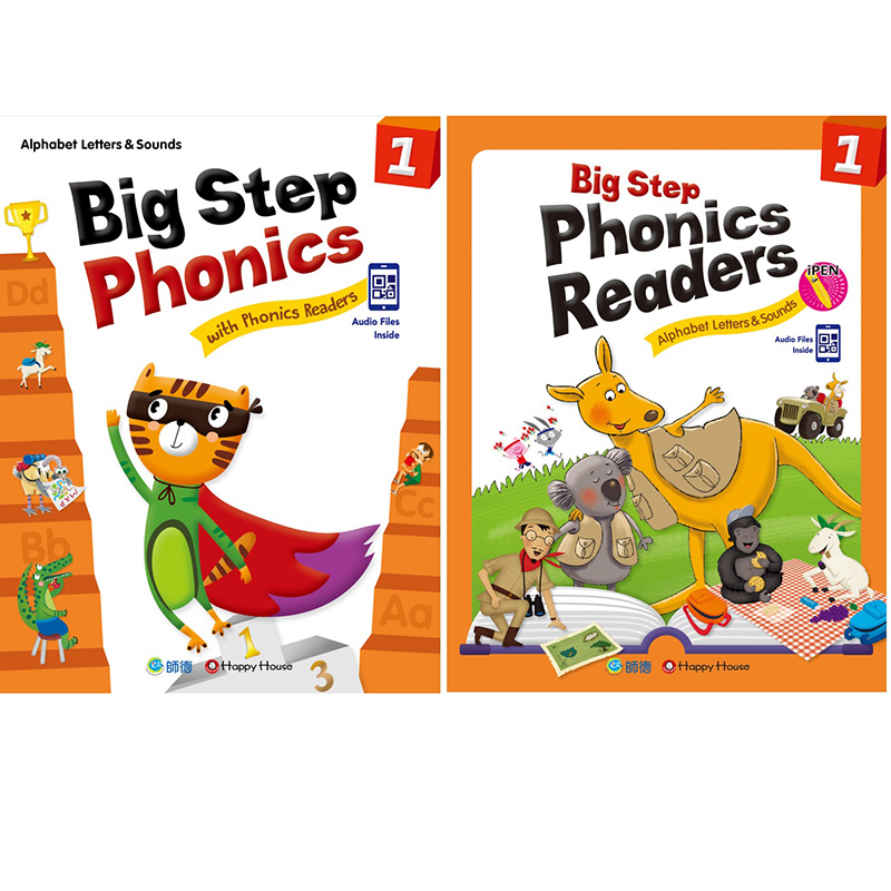 Big Step Phonics with Phonics Readers 1(ҥ+mߥ+uW귽)+Big Step Phonics Readers 1(QR CODEHYť)