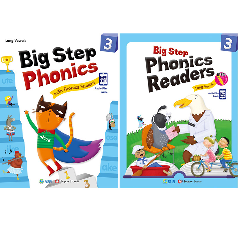 Big Step Phonics with Phonics Readers 3(ҥ+mߥ+uW귽)+Big Step Phonics Readers 3(QR CODEHYť)