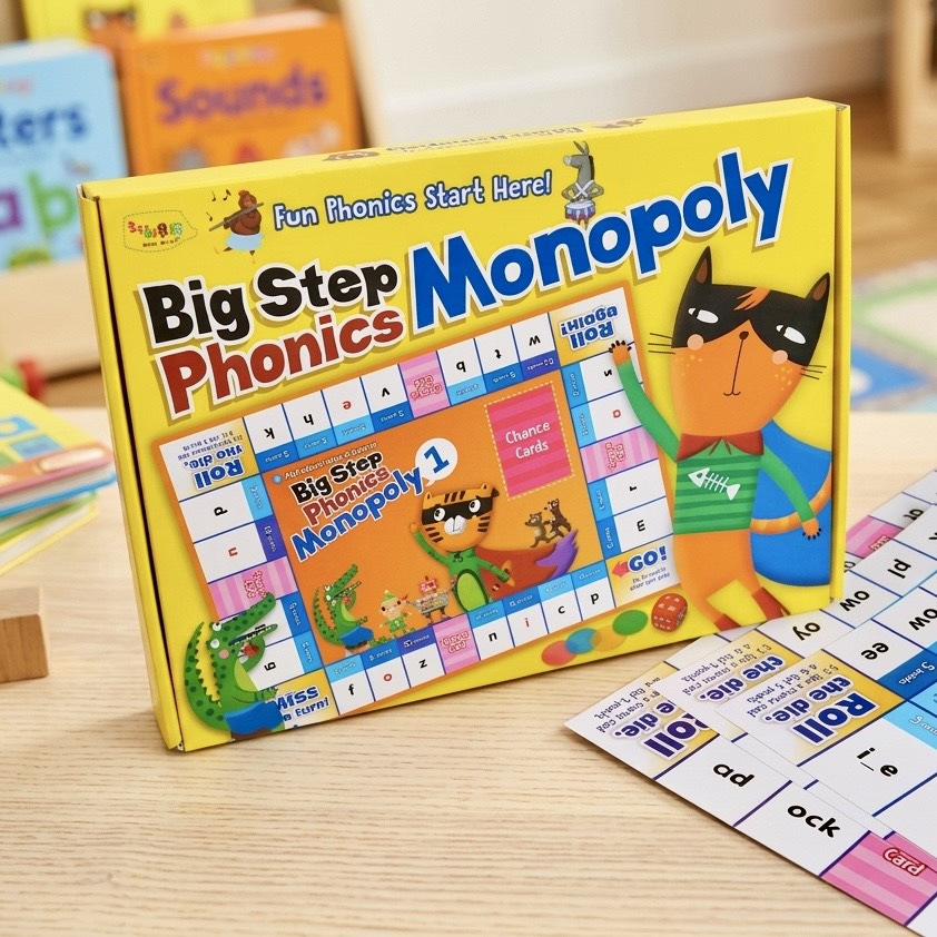 Big Step Phonics Monopoly發音大富翁桌遊組